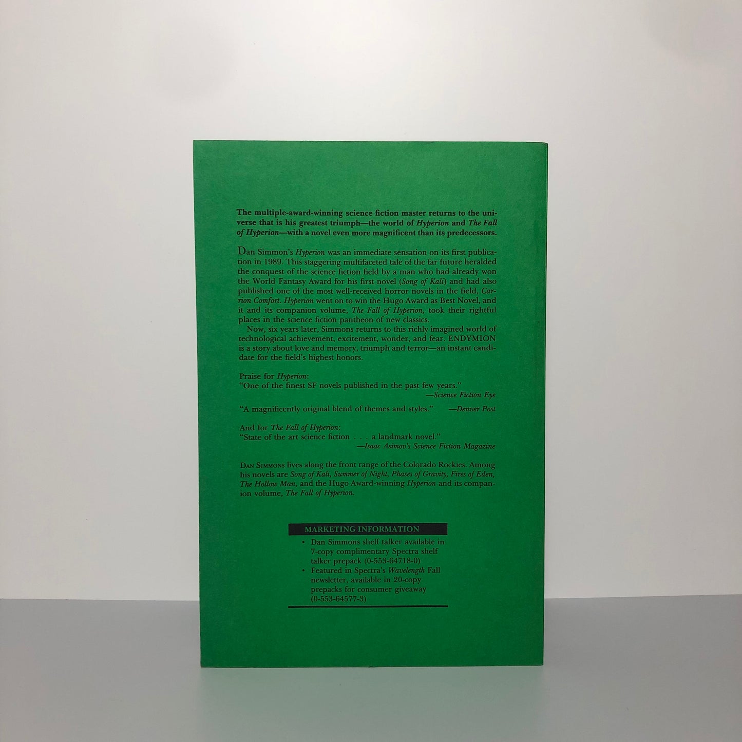 Endymion by Dan Simmons (Uncorrected Proof, NF)