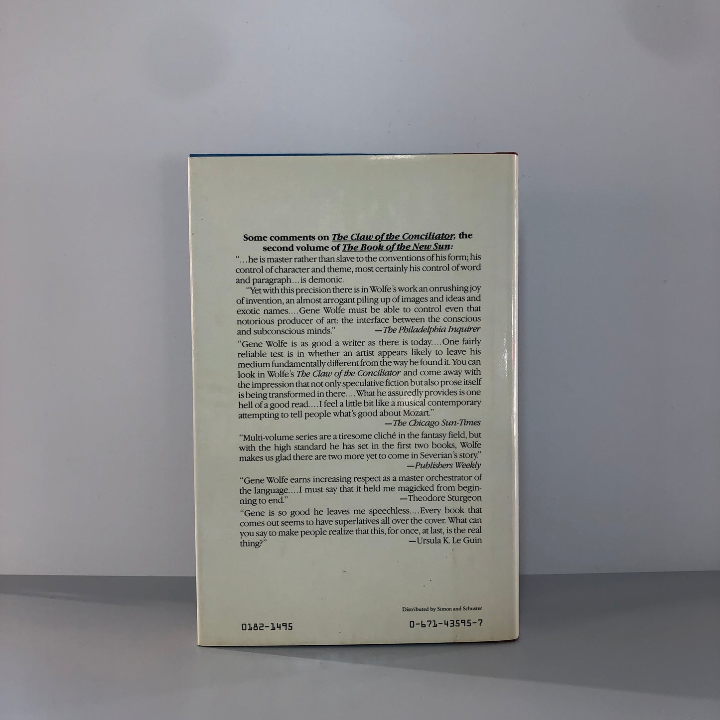 The Sword of the Lictor by Gene Wolfe (First Edition, First Print, HC, F)