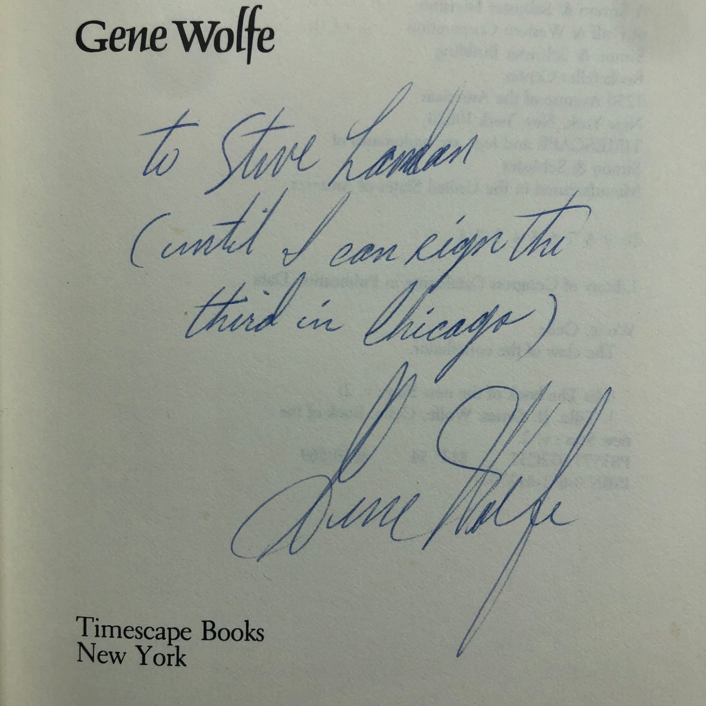 The Claw of the Conciliator by Gene Wolfe (First Edition, First Print, HC, Signed, F)