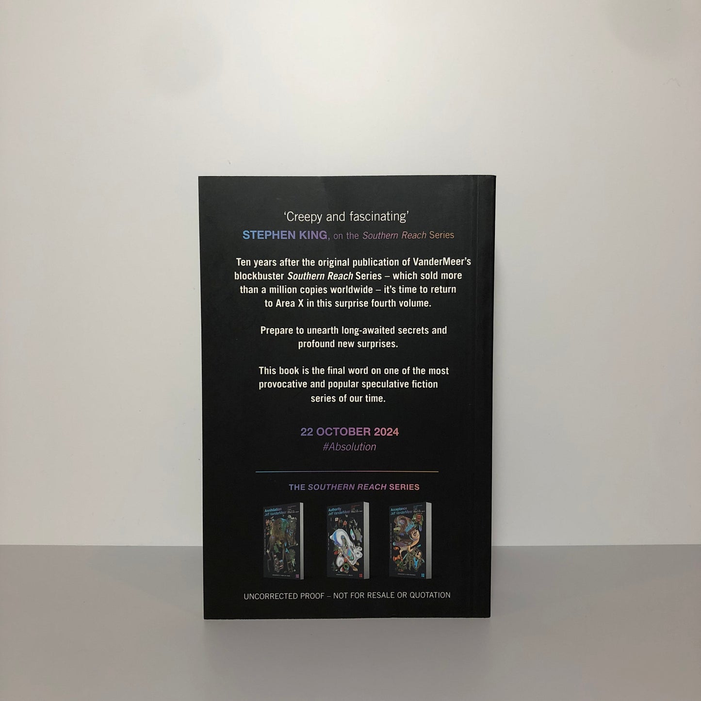 Absolution by Jeff VanderMeer (Uncorrected Prood, SC, VF)