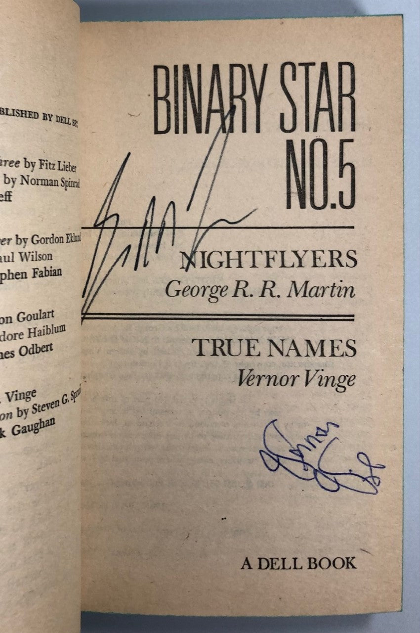 Binary Star No. 5, True Names by Vernor Vinge (First Edition, First Print, Signed, SC, NF)