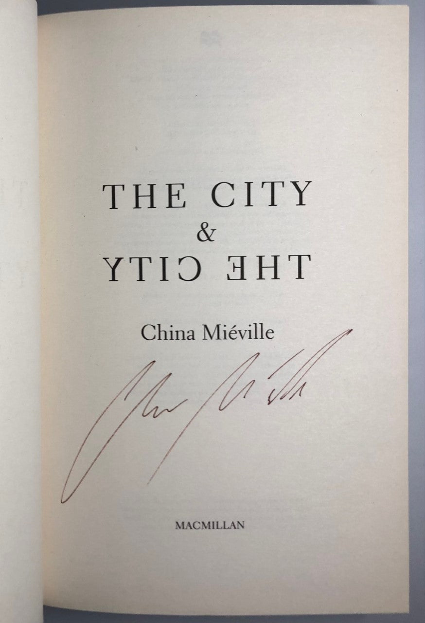 The City & The City by China Mieville (First Edition, First Print, HC, Signed, VF)
