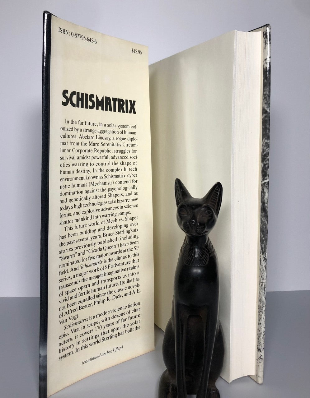 Schismatrix by Bruce Sterling (First Edition, First Print, HC, VF)