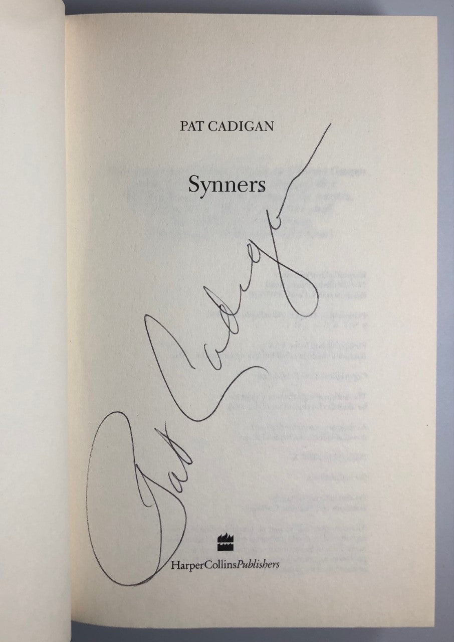 Synners by Pat Cadigan (First Edition, First Print, HC, Signed, VF)