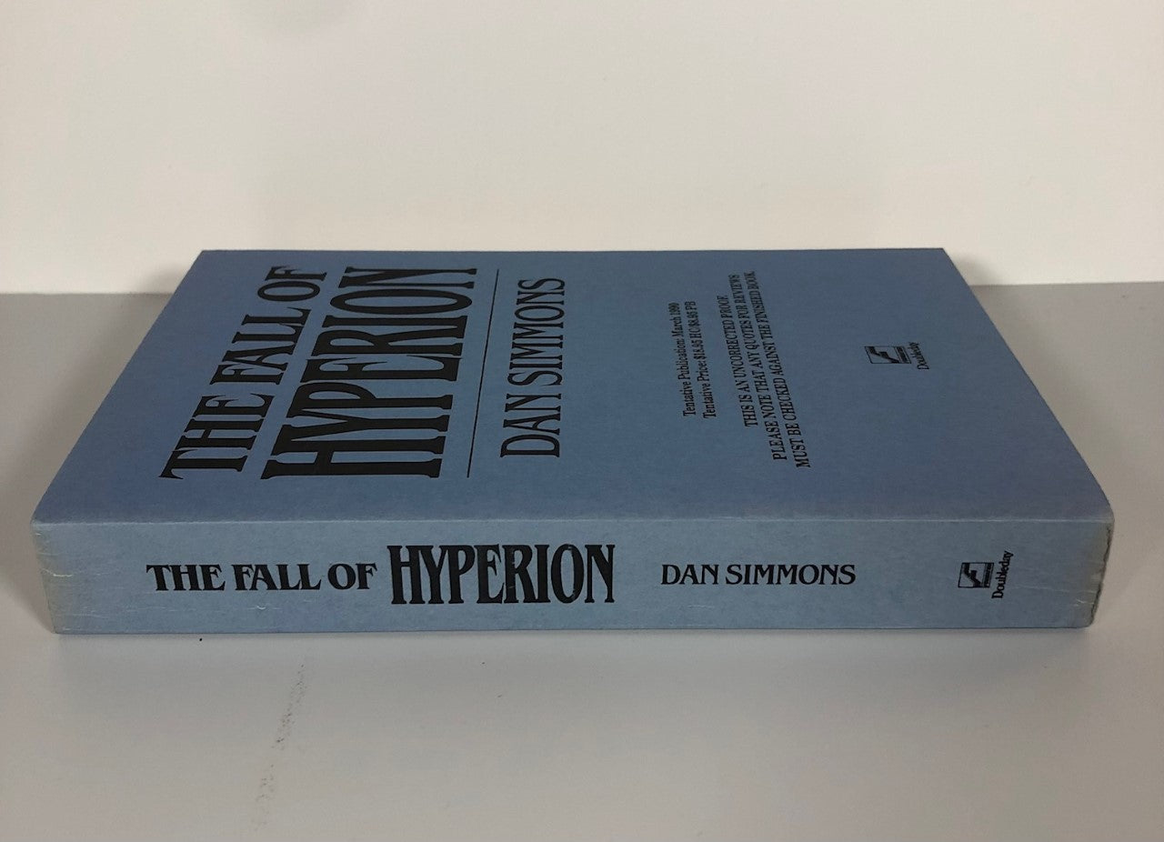 Fall of Hyperion by Dan Simmons (Uncorrected Proof, SC, NF)