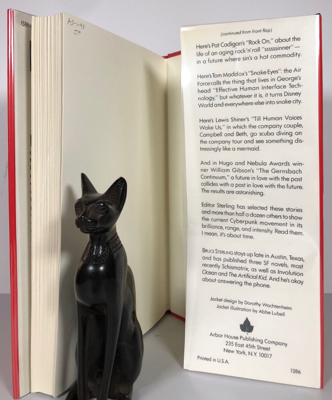 Mirrorshades The Cyberpunk Anthology edited by Bruce Sterling (First Edition, First Print, HC, F)