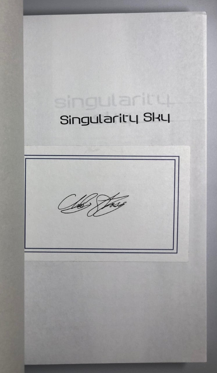 Singularity Sky by Charles Stross (Uncorrected Proof, SC, Signed, F)