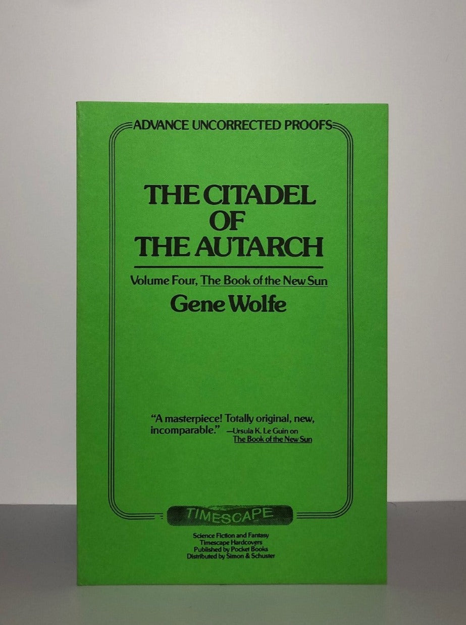 The Citadel of the Autarch by Gene Wolfe (Uncorrected Proof, SC, F)