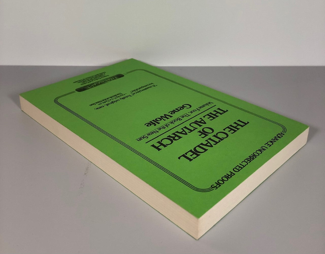 The Citadel of the Autarch by Gene Wolfe (Uncorrected Proof, SC, F)