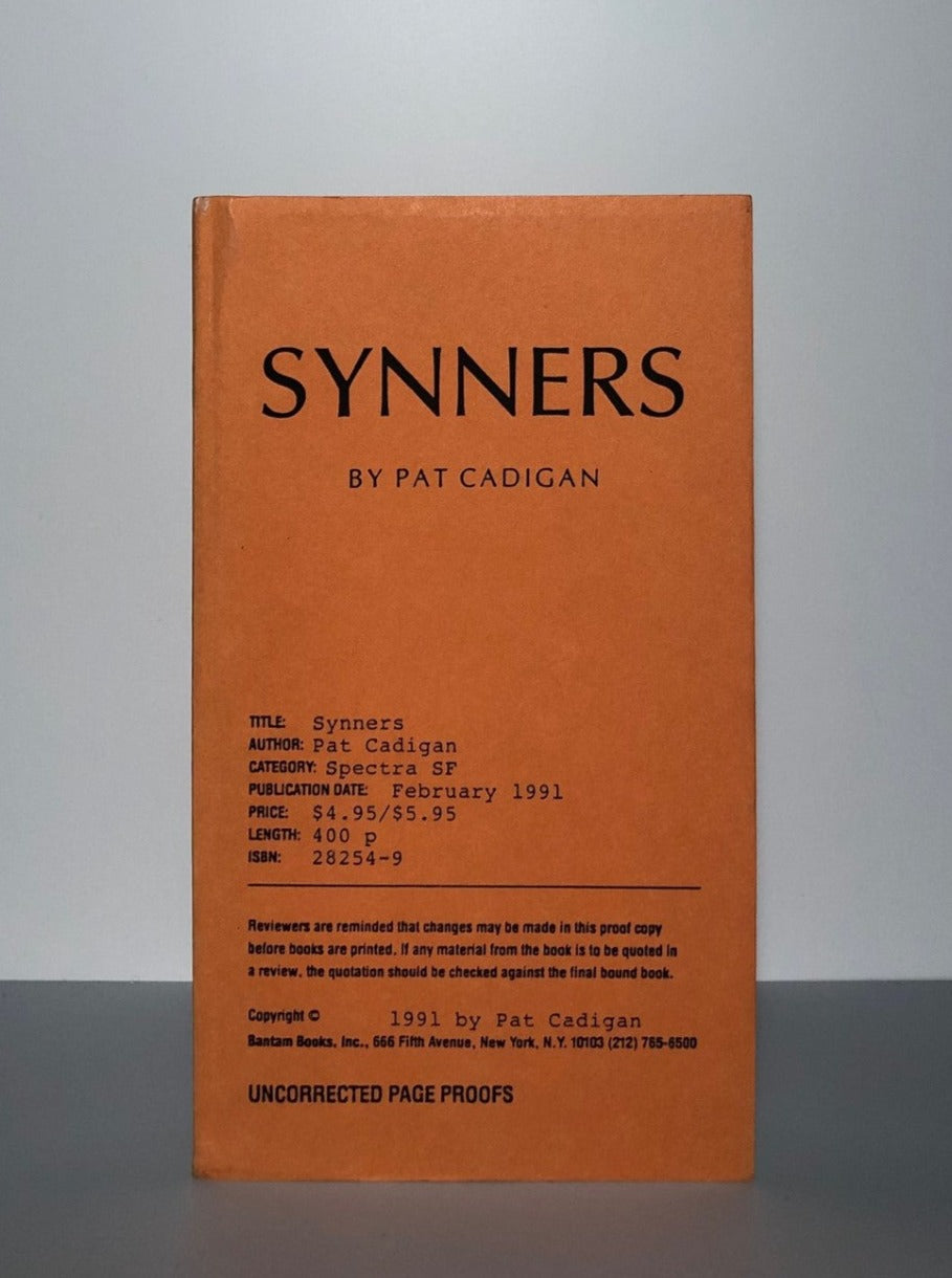 Synners by Pat Cadigan (Uncorrected Proof, SC, Signed, F)