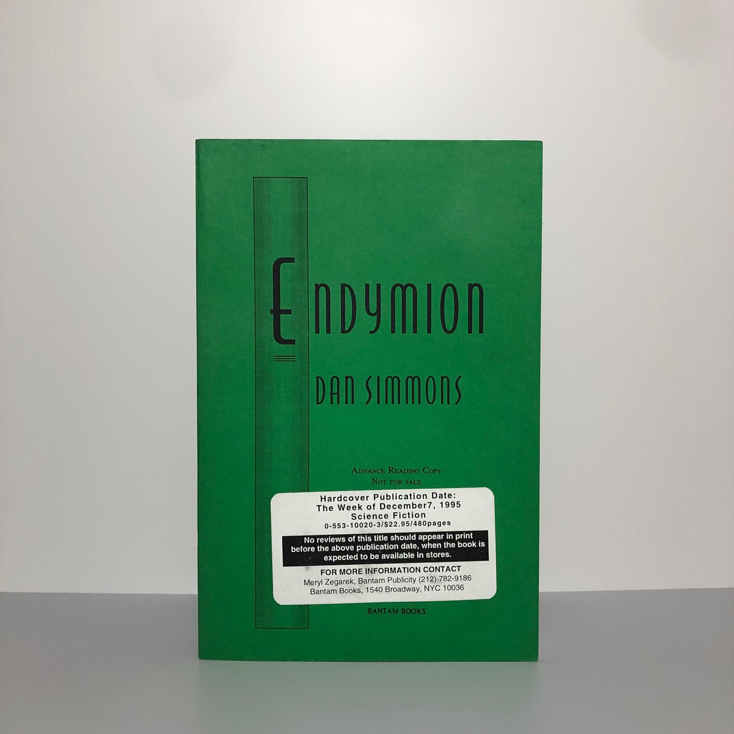 Endymion by Dan Simmons (Uncorrected Proof, NF)