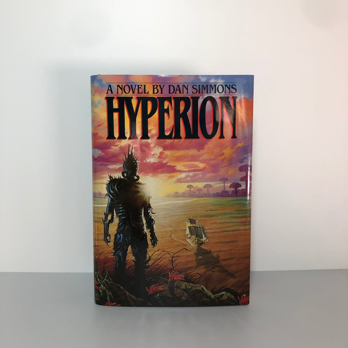 Hyperion (1989) and The Fall of Hyperion (1990) by Dan Simmons (First Edition, First Print, HC, F)