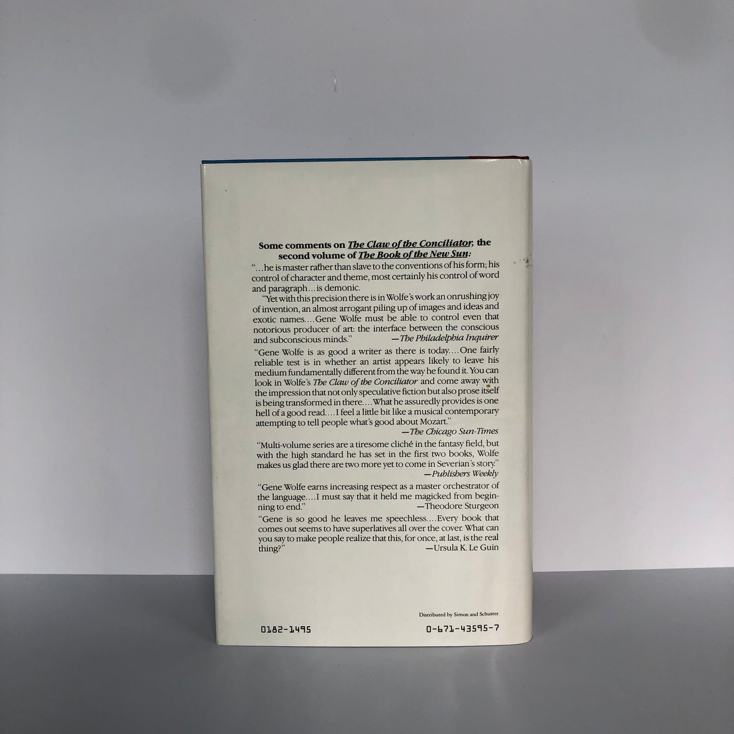 The Sword of the Lictor by Gene Wolfe (First Edition, First Print, HC, F)