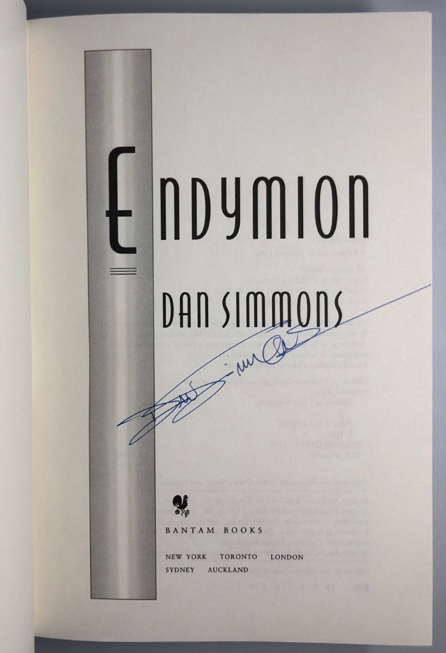 Endymion by Dan Simmons (First Edition, First Print, HC, Signed, VF)