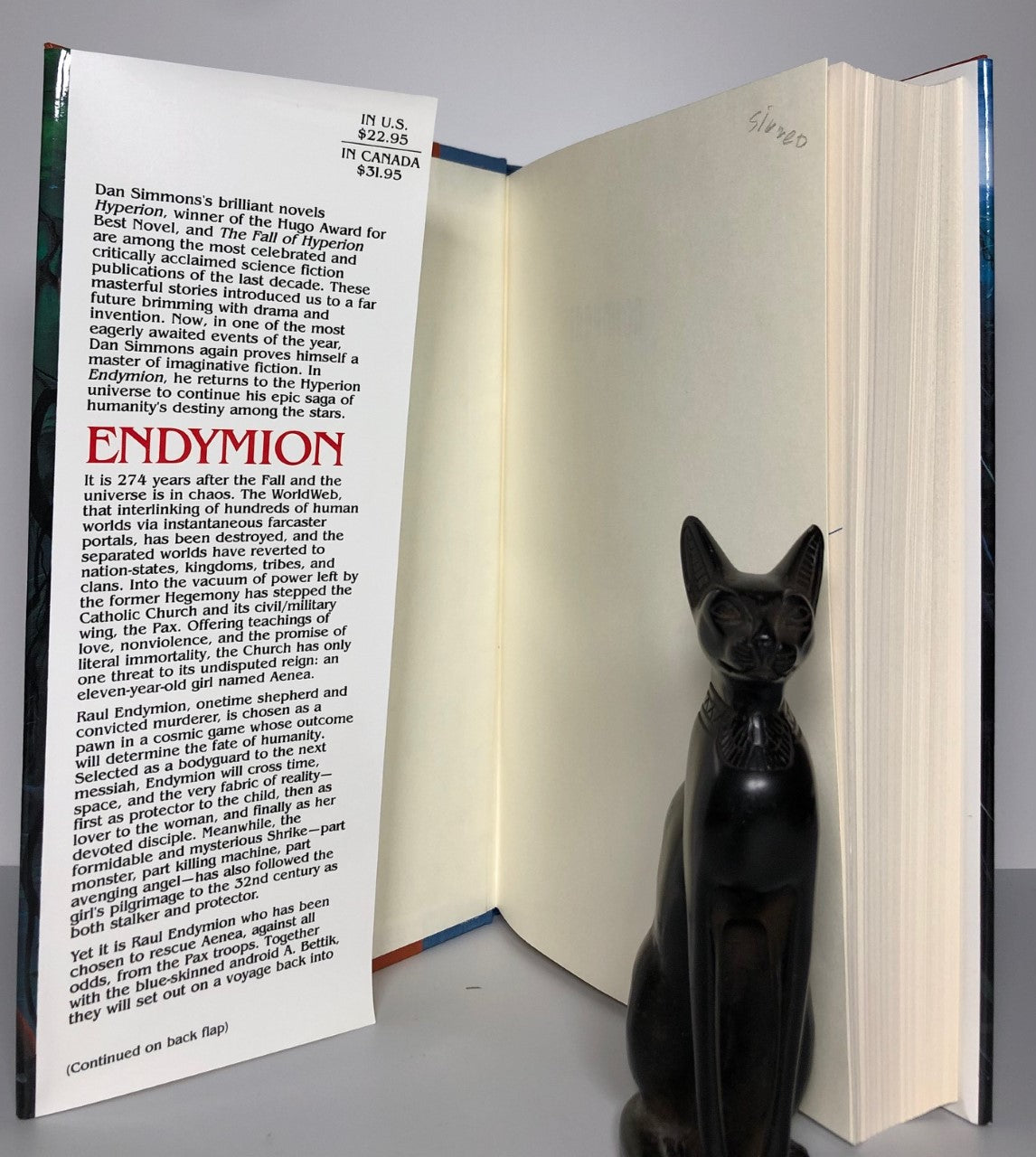 Endymion by Dan Simmons (First Edition, First Print, HC, Signed, VF)