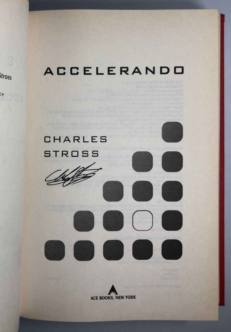 Accelerando by Charles Stross (First Edition, First Print, HC, Signed, F)