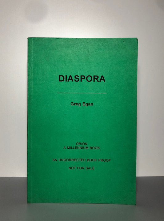 Diaspora by Greg Egan (Uncorrected Proof, SC, NF)