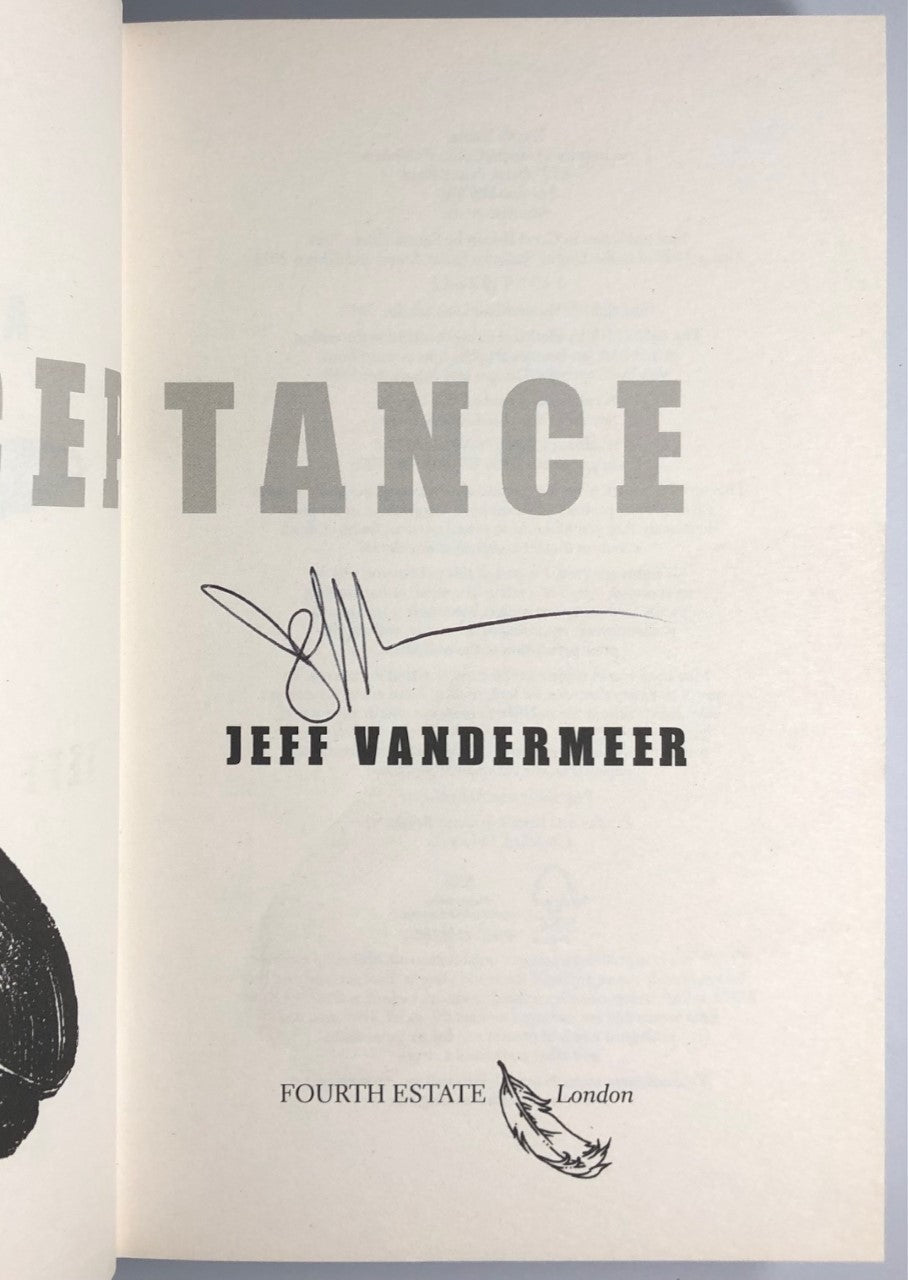 Acceptance by Jeff VanderMeer (First Edition, First Print, HC, Signed, F)